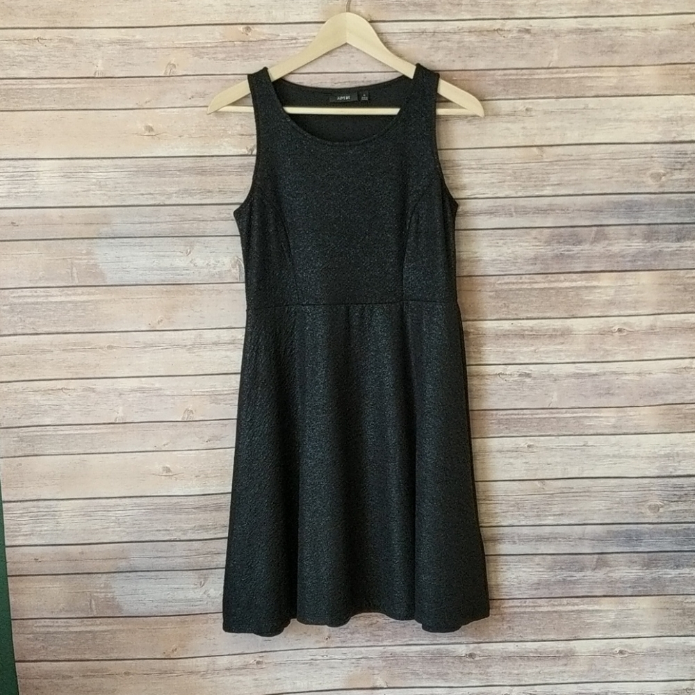 Apt. 9 Metallic Black Skater Dress